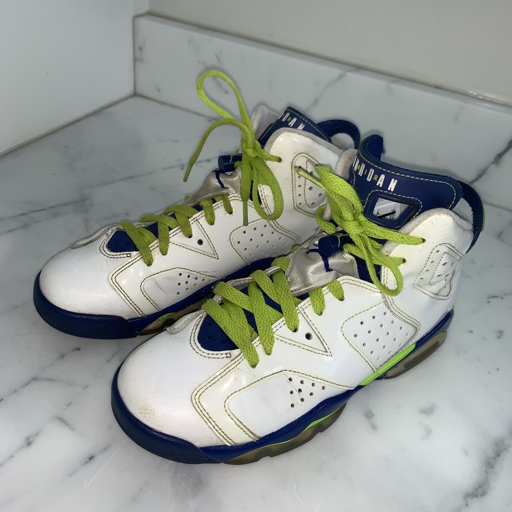 Green and Blue Jordan’s